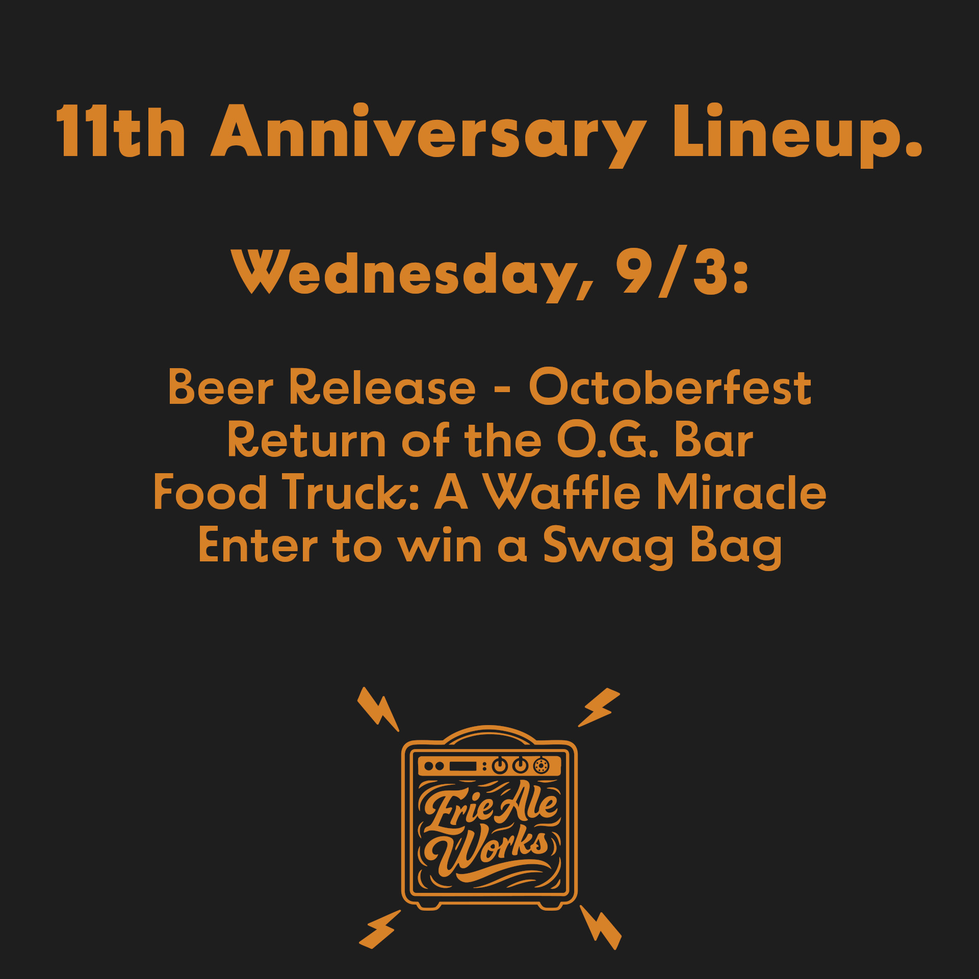 11th Anniversary: Day 1