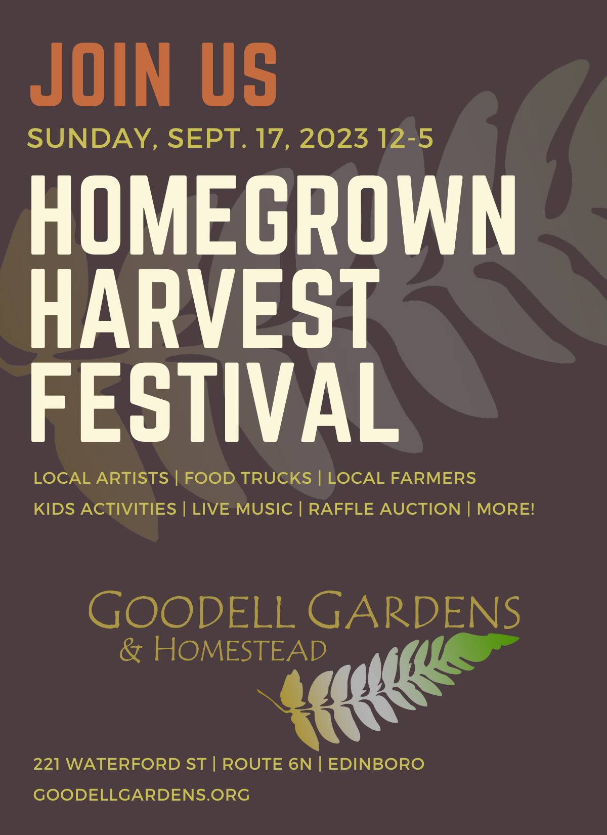 Pop Up: Homegrown Harvest Festival